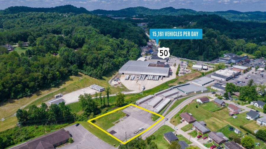 Aerial graphic of 601 S. Virginia Avenue in Bridgeport, WV